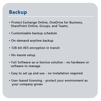Backup features